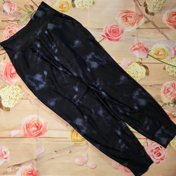 Old Navy black & blue joggers - Picture 3 of 5